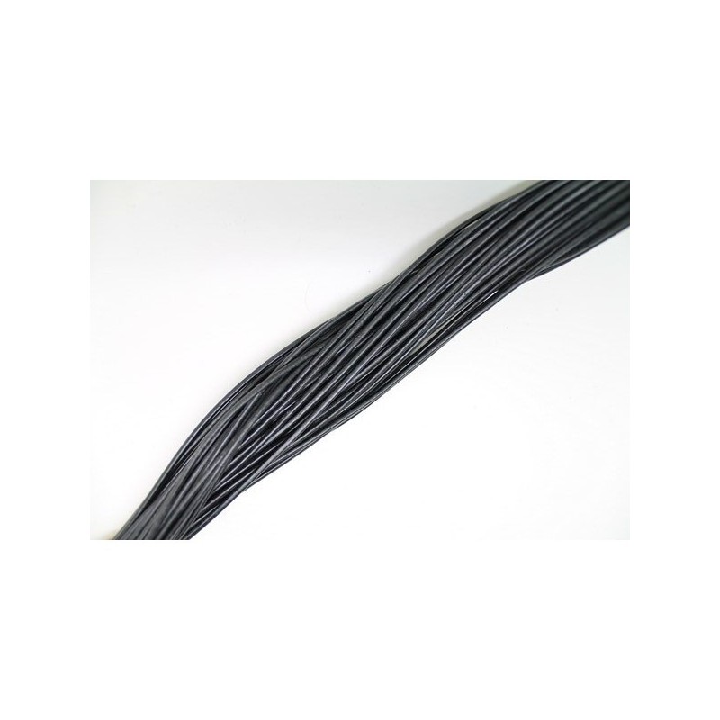 Cordon en cuir rond noir 0.5 mm Cordon en cuir rond noir 0.5 mm