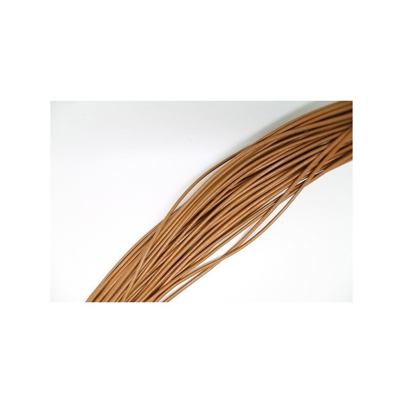 Cordon en cuir rond marron 0.5 mm Cordon en cuir rond marron 0.5 mm